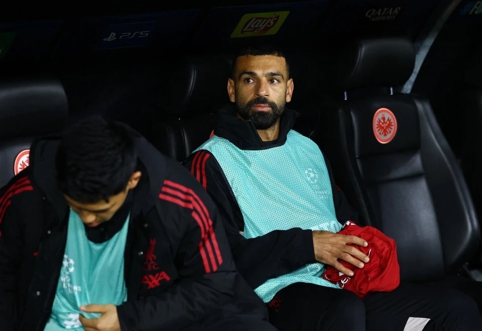Salah trong chiến thắng 5-1 của Liverpool trước Frankfurt