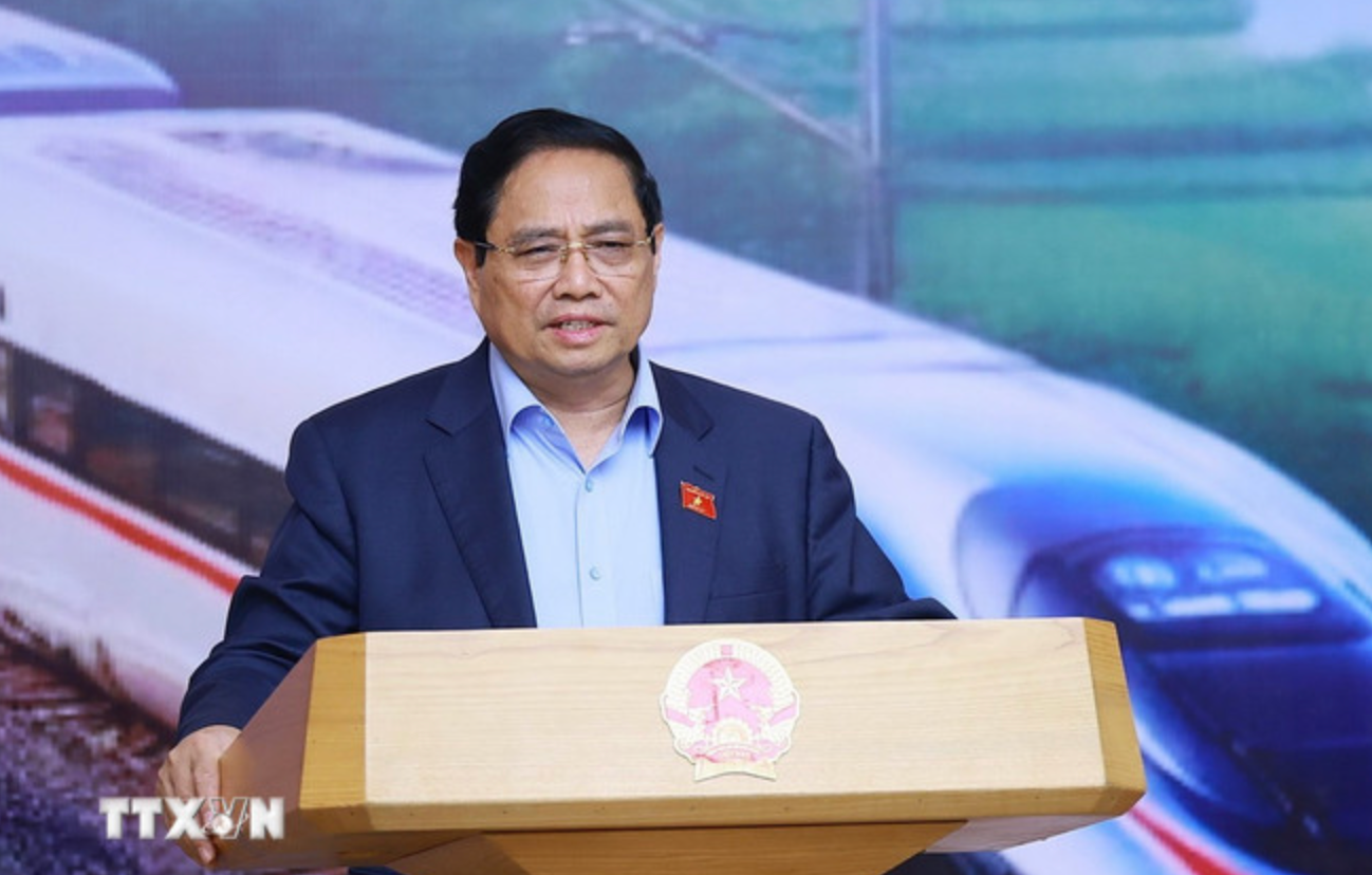 Thủ tướng Chính phủ Phạm Minh Chính phát biểu kết luận. Ảnh: TTXVN