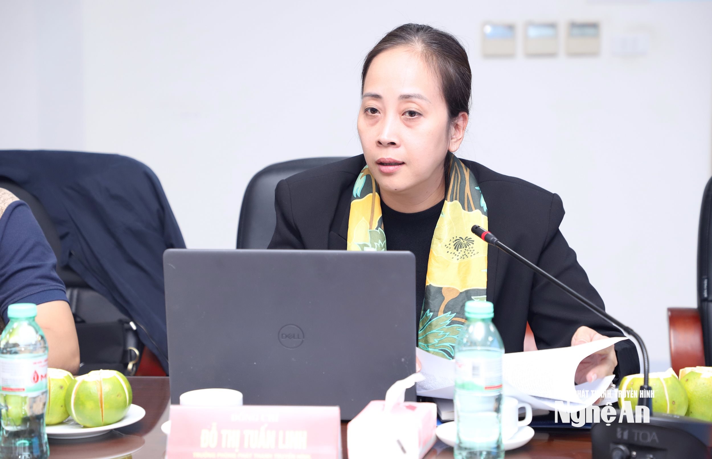 Đồng chí Do Thi Tuan Linh - Truong phong PTTH - Cuc PTTH