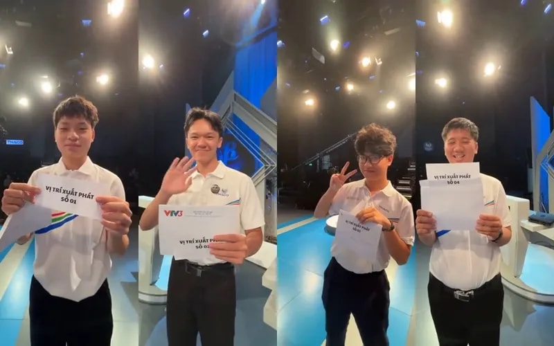 Thứ tự vị trí xuất phát của các thí sinh sau khi bốc thăm.