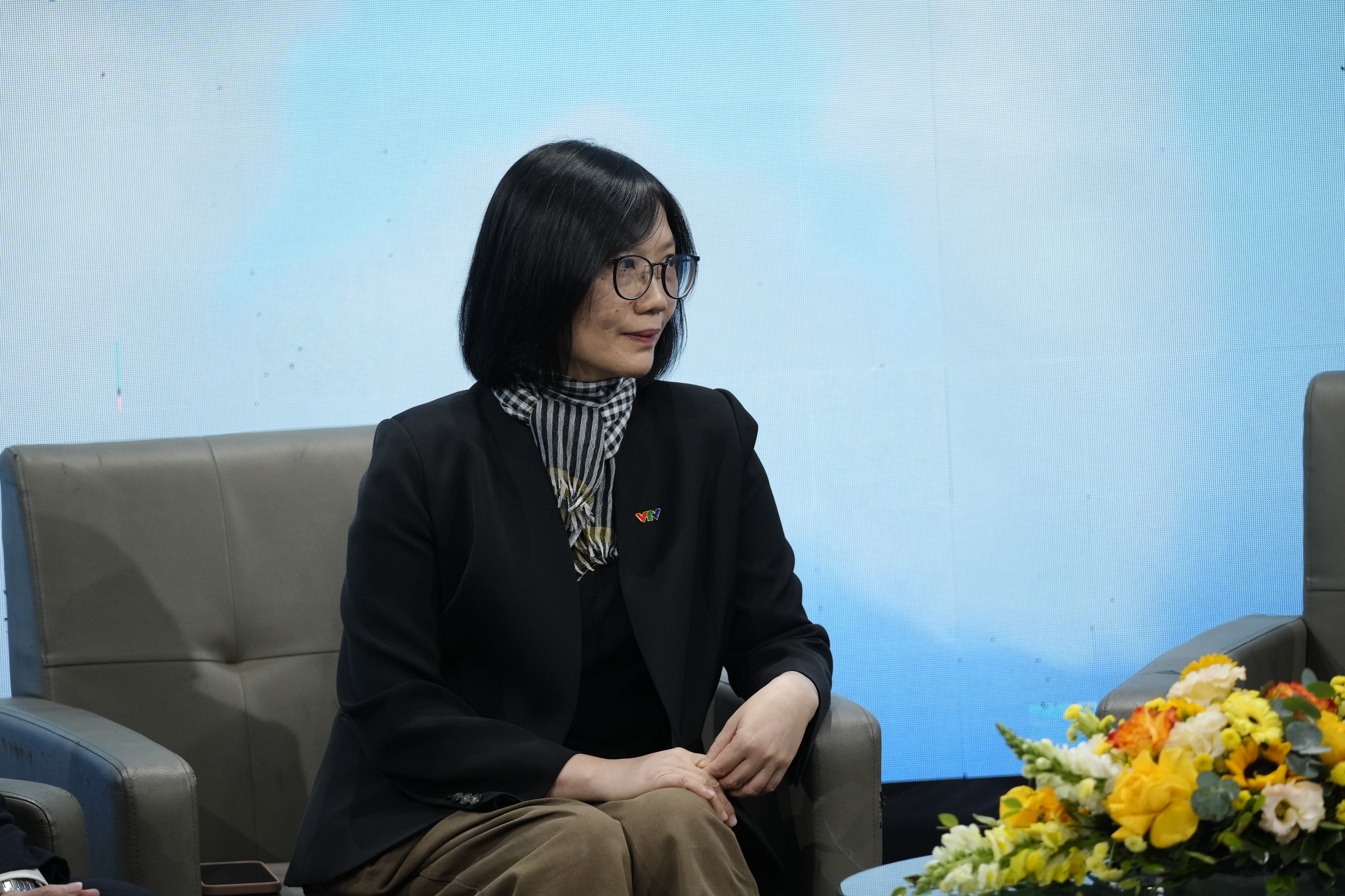 Nhà báo Nhật Hoa - Phó Trưởng Ban Chuyên đề Khoa giáo - Đài THVN phát biểu tại sự kiện.