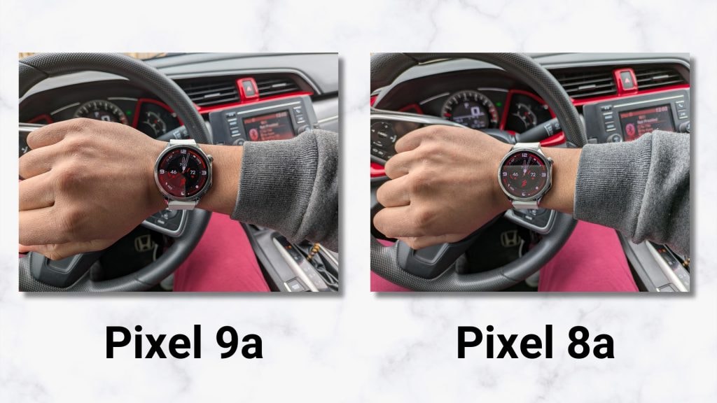 Ảnh chụp so sánh camera giữa Google Pixel 9a và Pixel 8a