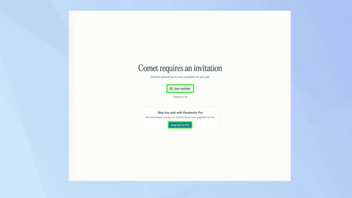 Tính năng hỏi đáp trực tiếp trên trình duyệt Perplexity Comet.
