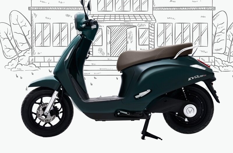 Xe sở hữu động cơ điện in-hub với tốc độ tối đa 49 km/h (Ảnh: VinFast).