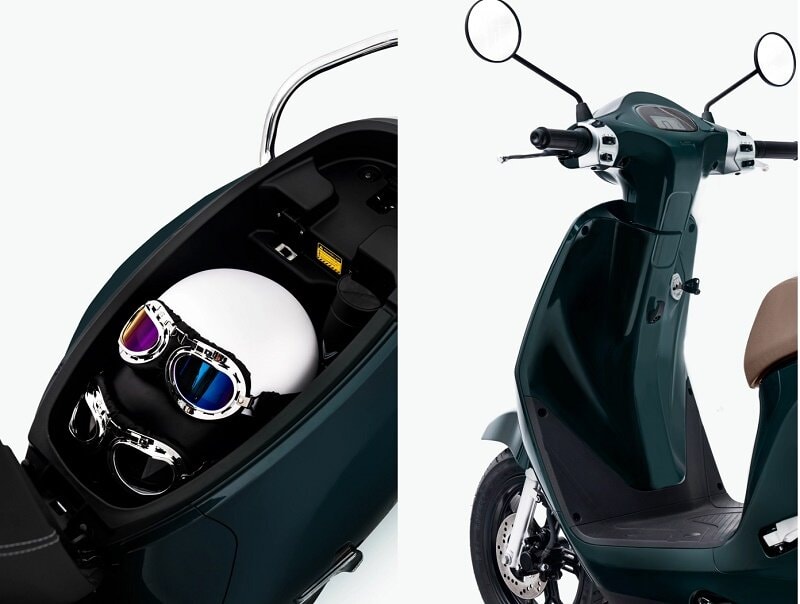 Cốp chứa đồ 17 lít phía dưới yên xe (Ảnh: Websosanh.vn).