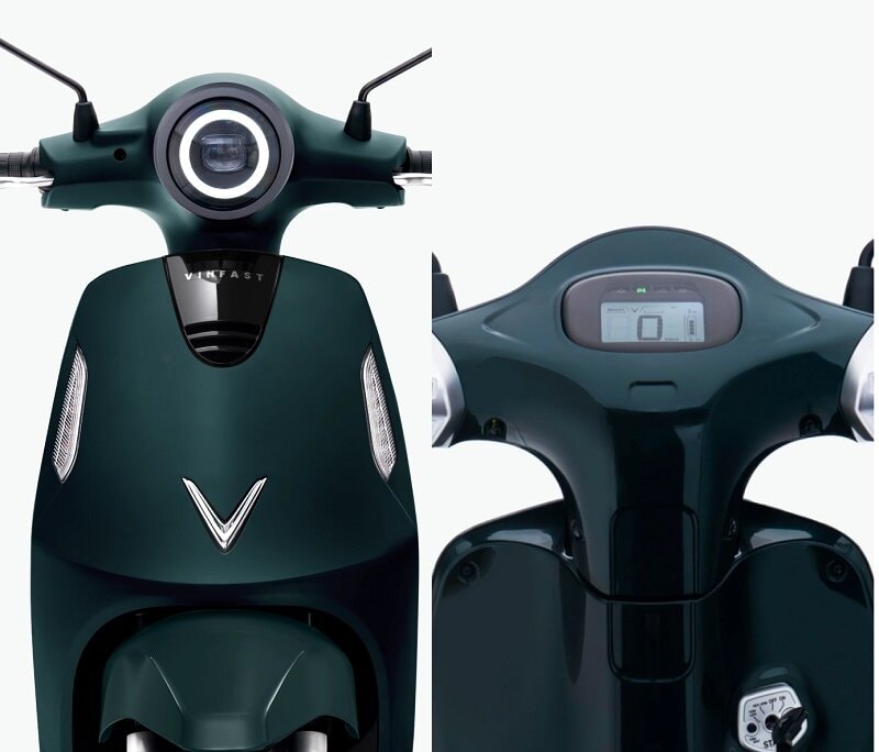 Xe có đèn pha LED và cụm đồng hồ kỹ thuật số (Ảnh: Websosanh.vn).