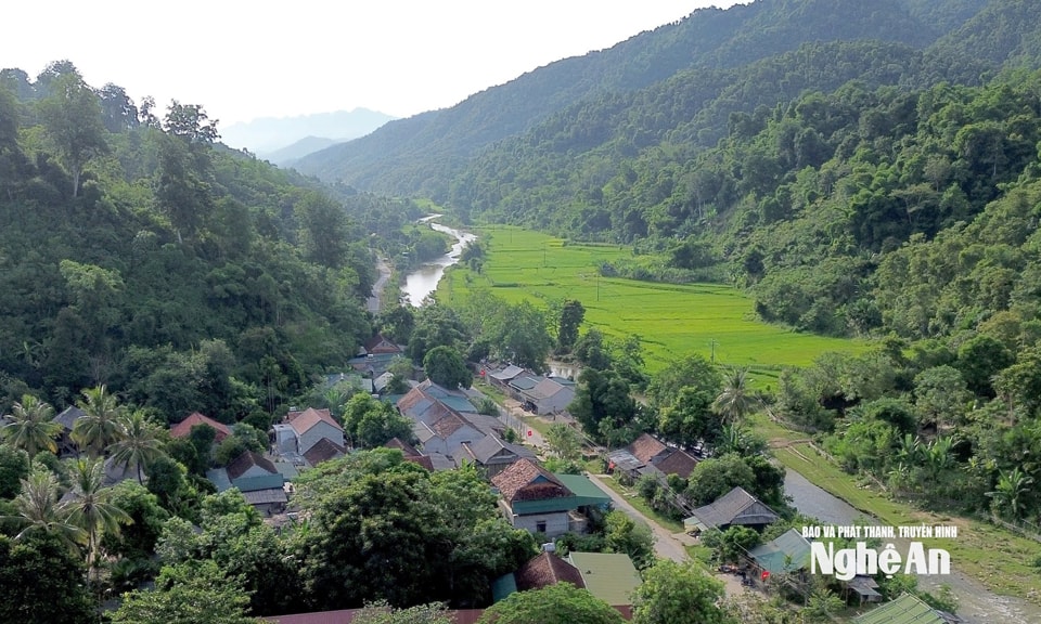 Khung cảnh bình yên ở xã Yên Na. Ảnh Tư liệu Tiến Đông