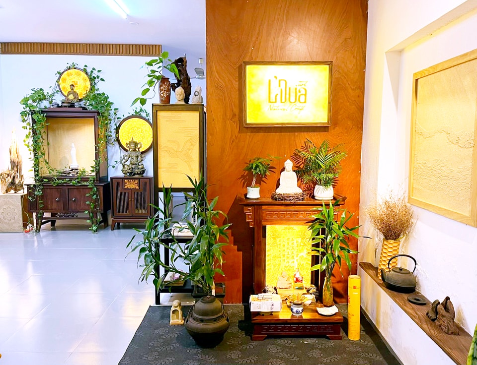 Góc nhỏ phòng tranh Giấy Dừa của HS Lê Thanh Hà