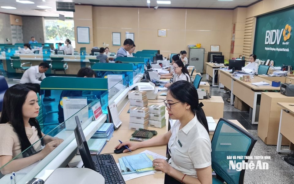 Giao dịch tại Ngân hàng BIDV Nghệ An.