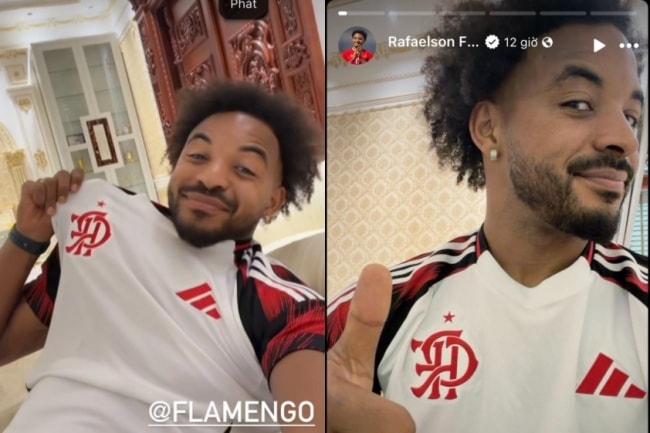 Xuân Son mặc áo CLB Flamengo.