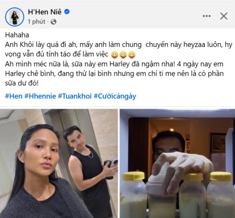 H'Hen Niê tiết lộ sự thật về sữa mẹ được dùng pha cà phê.