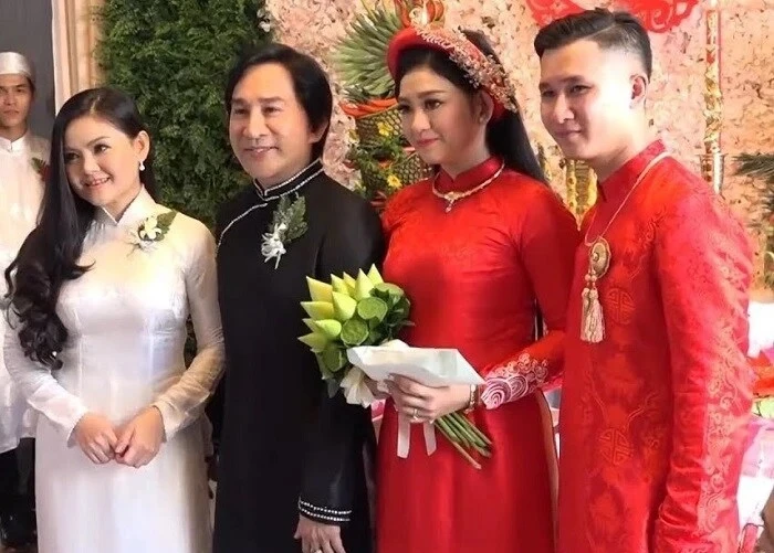 Kim Tử Long và Trinh Trinh xuất hiện trong lễ cưới của con gái Maika.