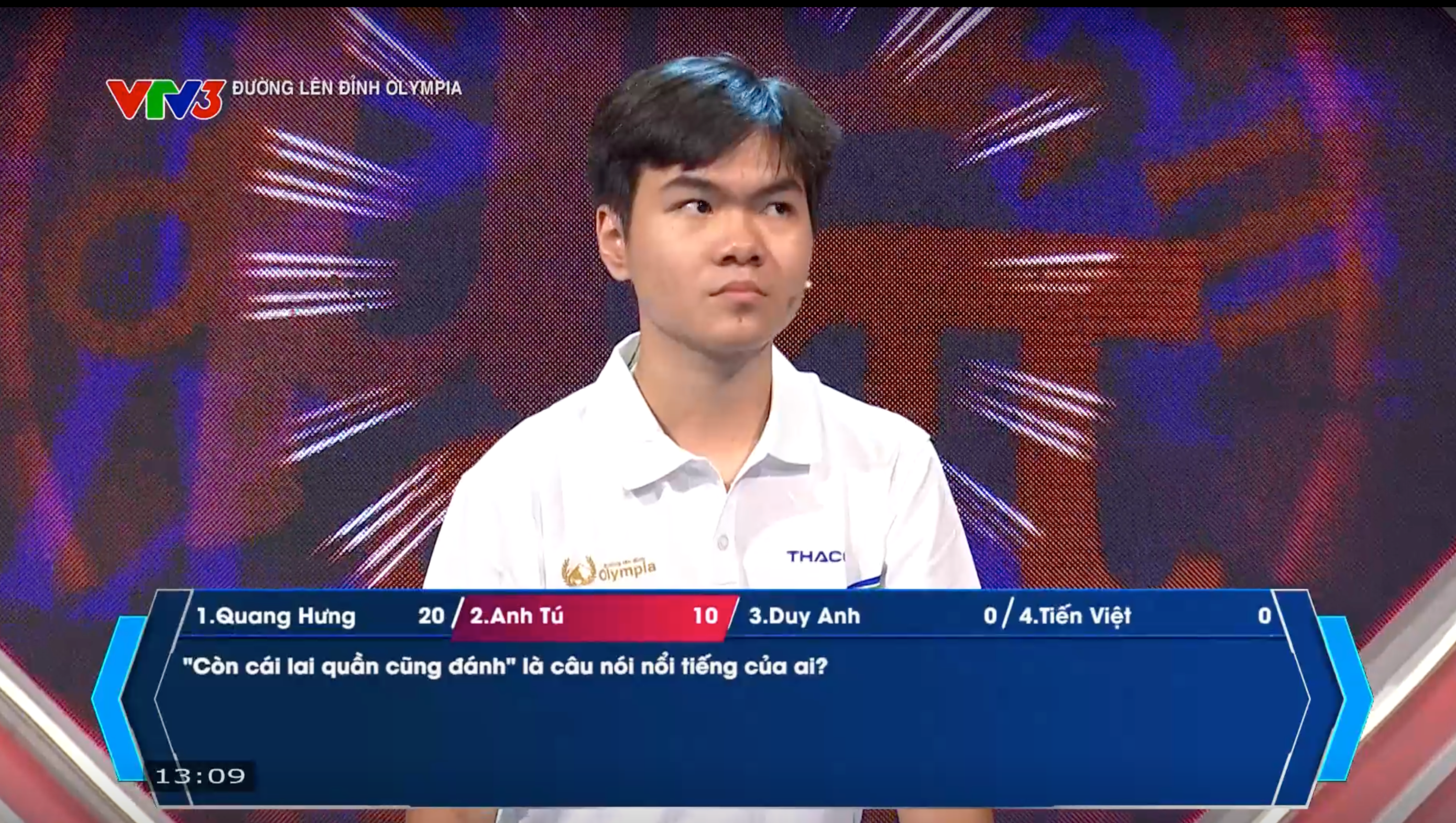 Cuộc rượt đuổi điểm số nghẹt thở mở màn năm thứ 26 Đường lên đỉnh Olympia - Ảnh 2.