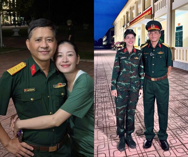 Bố ruột Đại tá của Chi Pu xuất hiện trong chương trình “Sao nhập ngũ 2025”.”><figcaption>Bố ruột của Chi Pu, Đại tá Nguyễn Dũng Tuấn, xuất hiện trong chương trình “Sao nhập ngũ 2025”.</figcaption></figure><p>Theo Chi Pu, ông nội cô từng tham gia chiến đấu cùng Đại tướng Võ Nguyên Giáp. Gia đình cô có ba người mang quân hàm Đại tá là ông nội, bố và bác ruột. Ông nội cô cũng đã được trao tặng nhiều huân chương cao quý. Nữ ca sĩ cho biết, chính môi trường quân đội kỷ luật từ nhỏ đã rèn luyện cho cô tác phong nề nếp và nghiêm khắc trong cuộc sống cũng như công việc.</p><figure><img src=