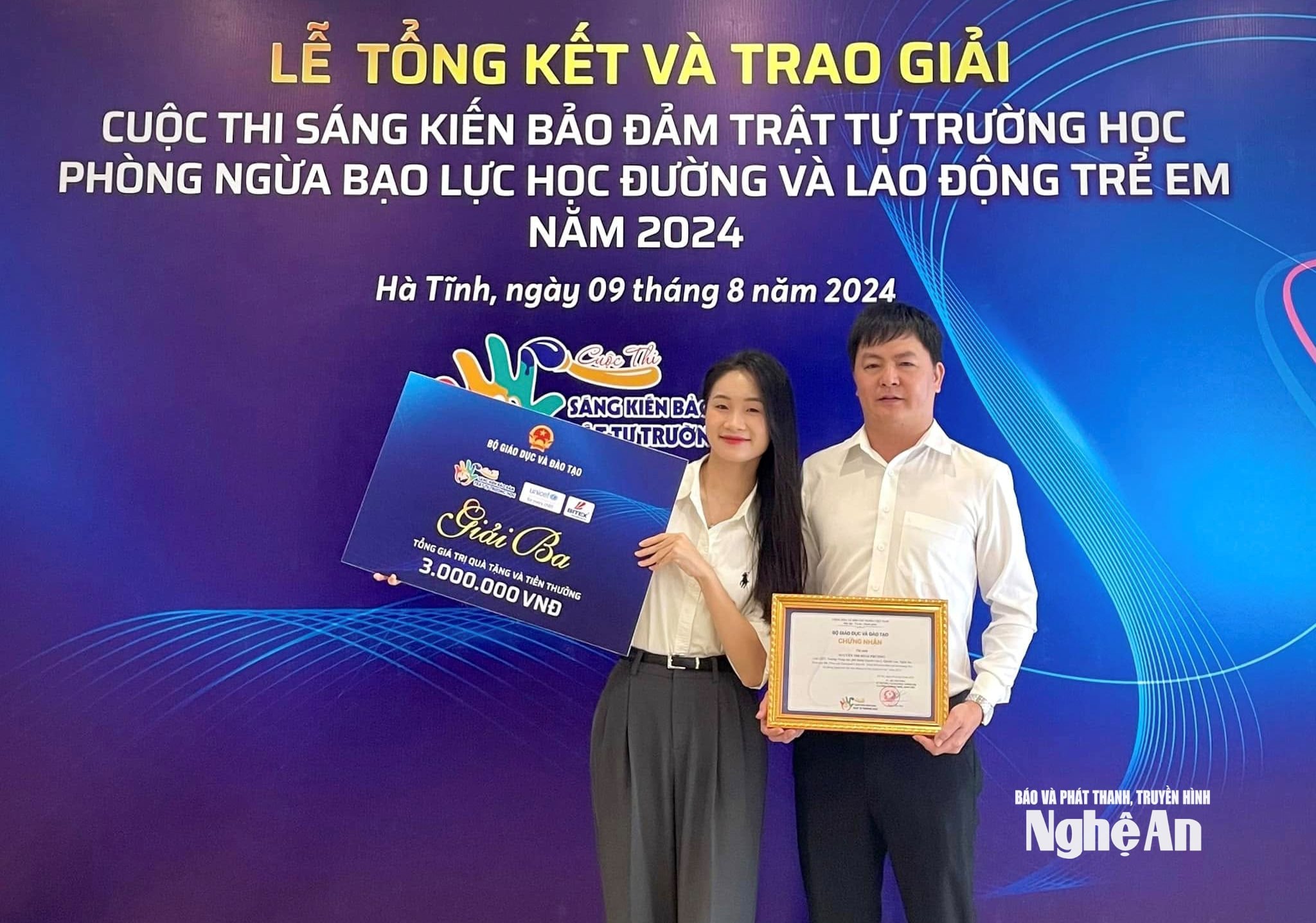 Học sinh nhà trường đạt giải tại các cuộc thi do Bộ Giáo dục và Đào tạo tổ chức