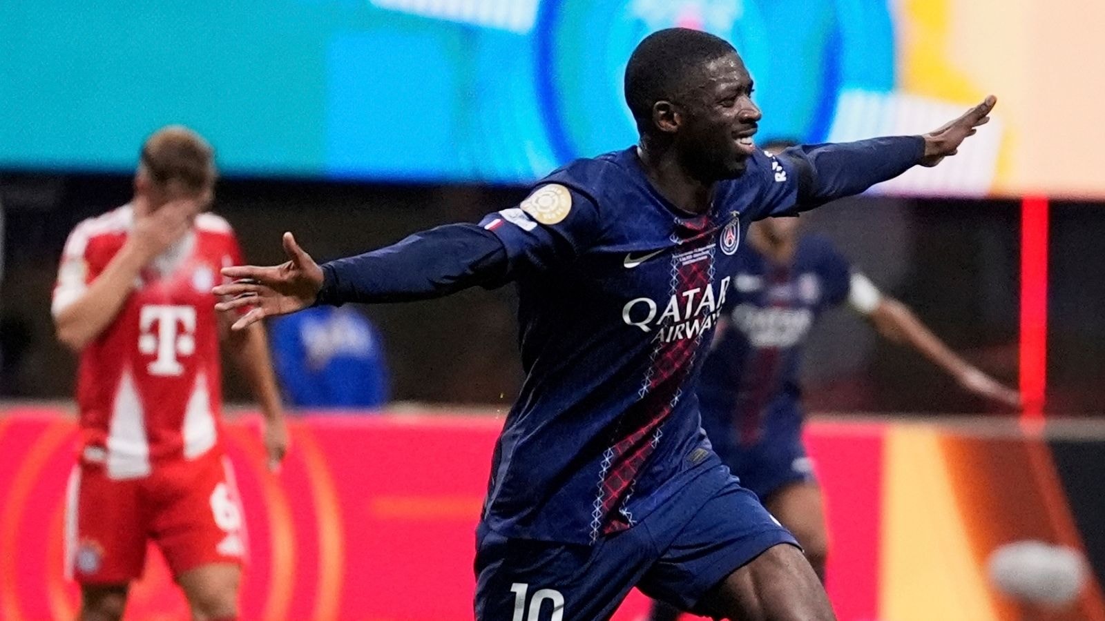 PSG 2-0 Bayern Munich: Nine-player PSG into Club World Cup semi-finals despite having two players sent off | Football News | Sky Sports