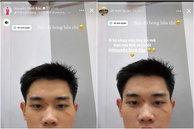 Màn tranh luận giữa Đình Bắc và Anh Quân trên mạng xã hội.