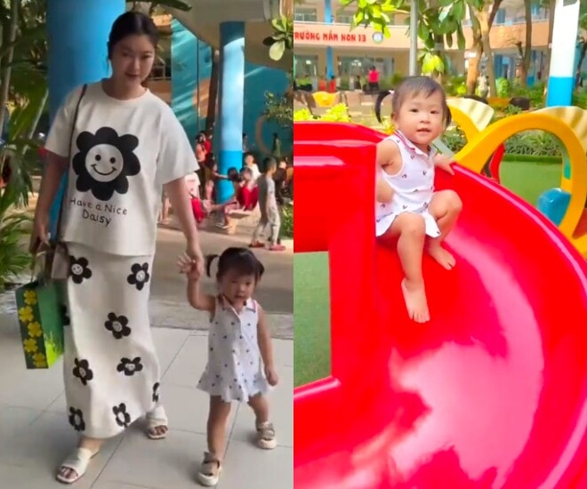 Thanh Trúc chuyển trường mẫu giáo cho con gái đầu lòng.