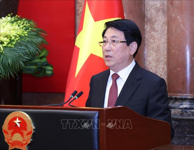 Trao quyết định bổ nhiệm Chủ nhiệm Tổng cục Chính trị và thăng quân hàm Đại tướng, Thượng tướng- Ảnh 4.