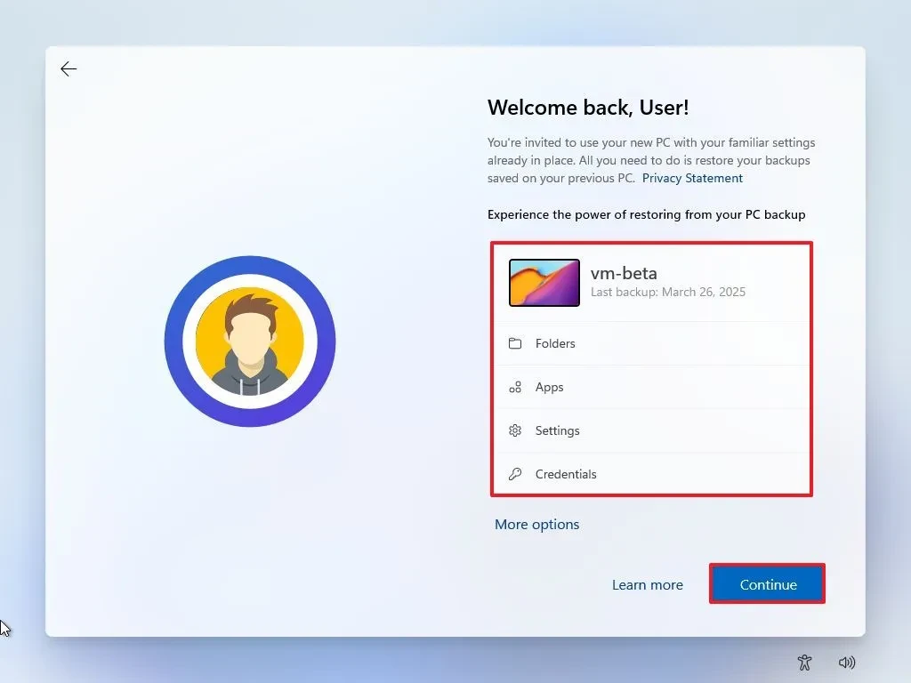 cach sao luu va khoi phuc tep ung dung cai dat bang OneDrive tren Windows 113