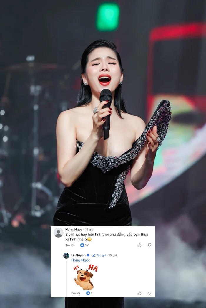 Lệ Quyên cười lớn khi bị chê hết thời và không đẳng cấp.