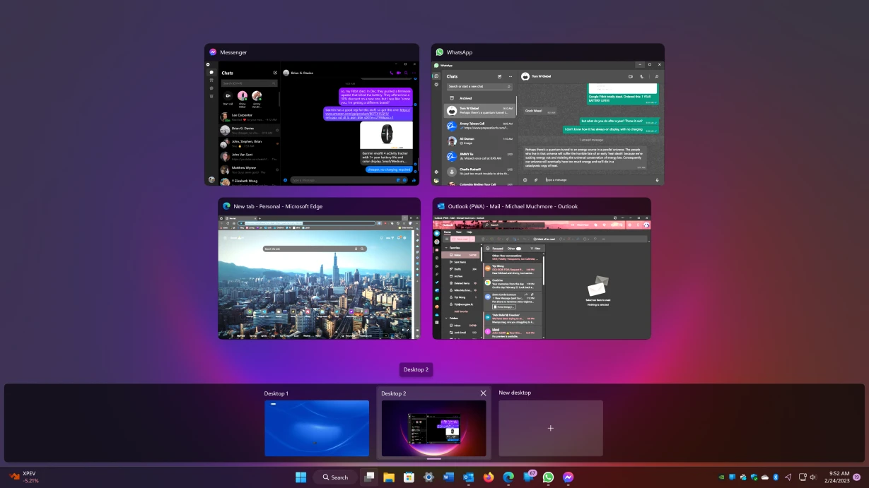 Tính năng Snap Layouts trên Windows 11