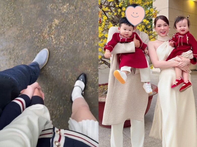 Sam hiện vẫn chưa chia sẻ ảnh cận mặt của ông xã.