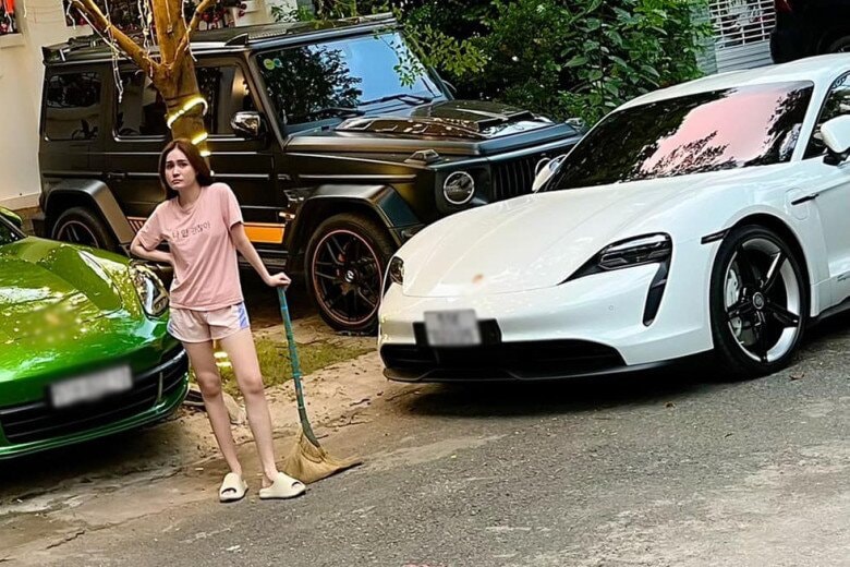 Vợ chồng nữ doanh nhân thường xuyên đăng ảnh check-in bên dàn siêu xe.