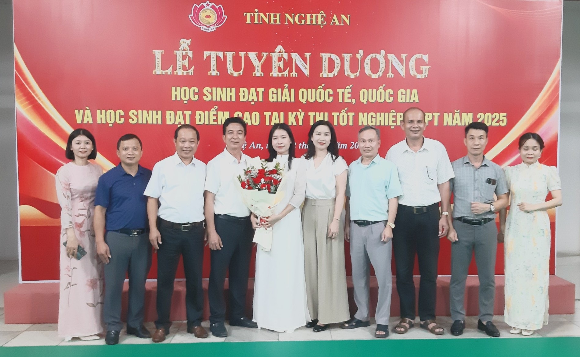 Tại Lễ tuyên dương học sinh đạt giải Quốc tế, Quốc gia