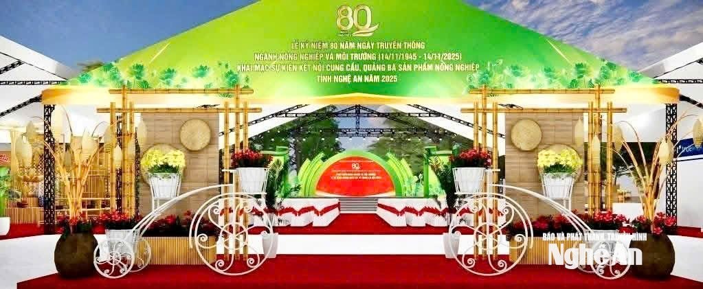 The event connecting supply and demand and promoting agricultural products of Nghe An province will be opened on I