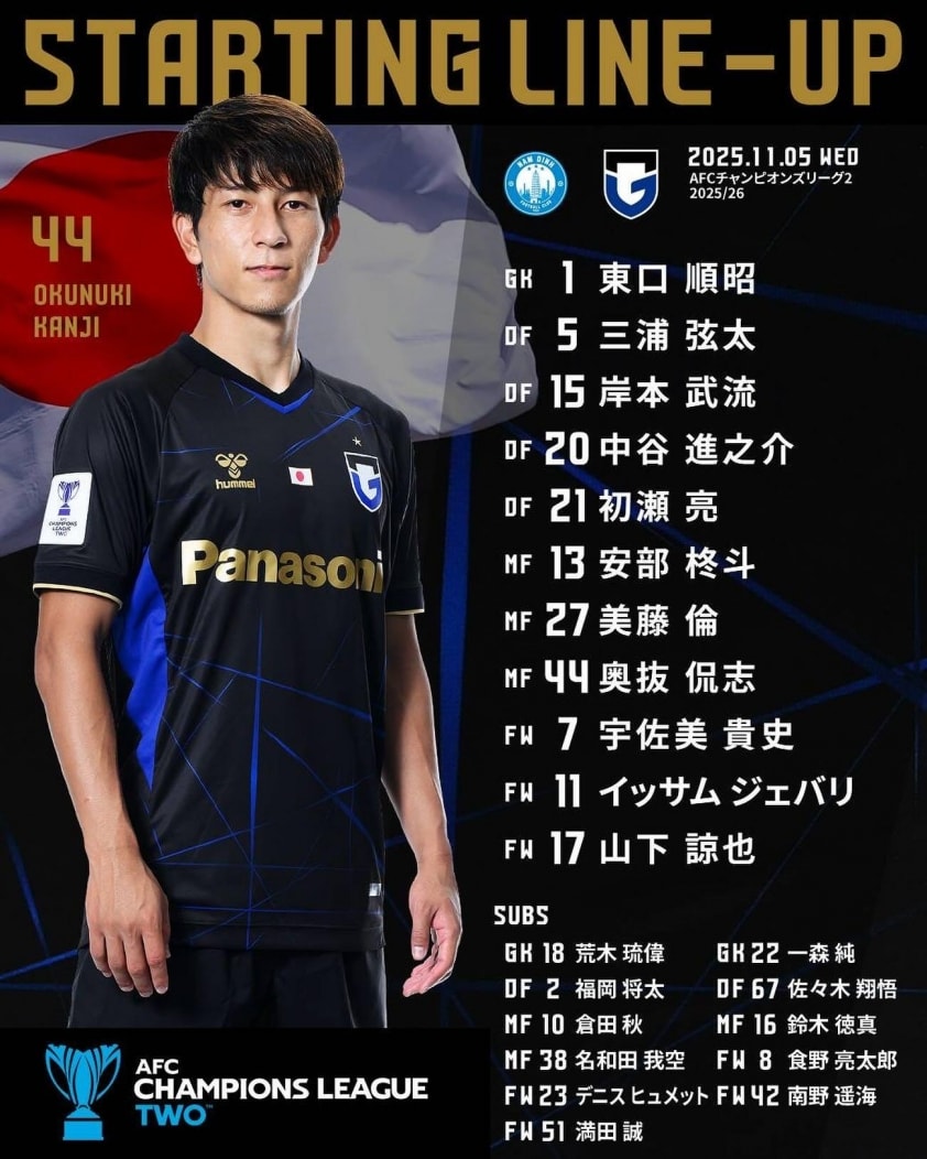 Trực tiếp Nam Định vs Gamba Osaka: 9 ngoại binh ra sân 735451