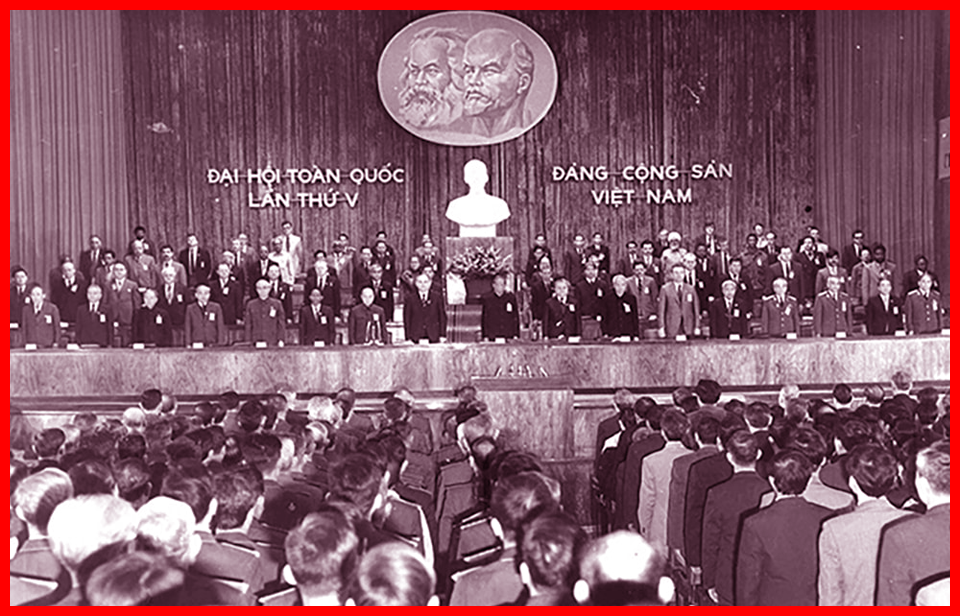 Đại hội đại biểu toàn quốc lần thứ V của Đảng họp tại Thủ đô Hà Nội. Ảnh tư liệu