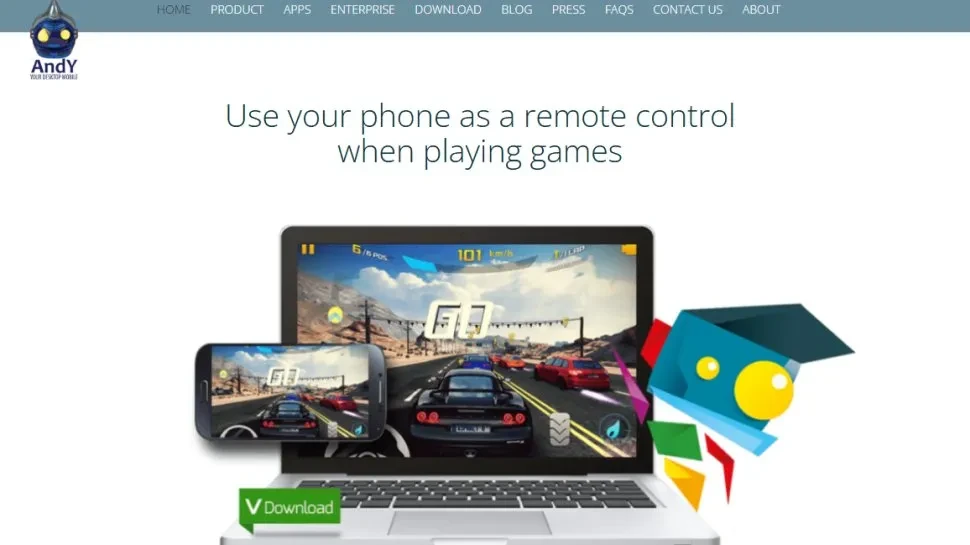 Trình giả lập AndY trên máy tính.