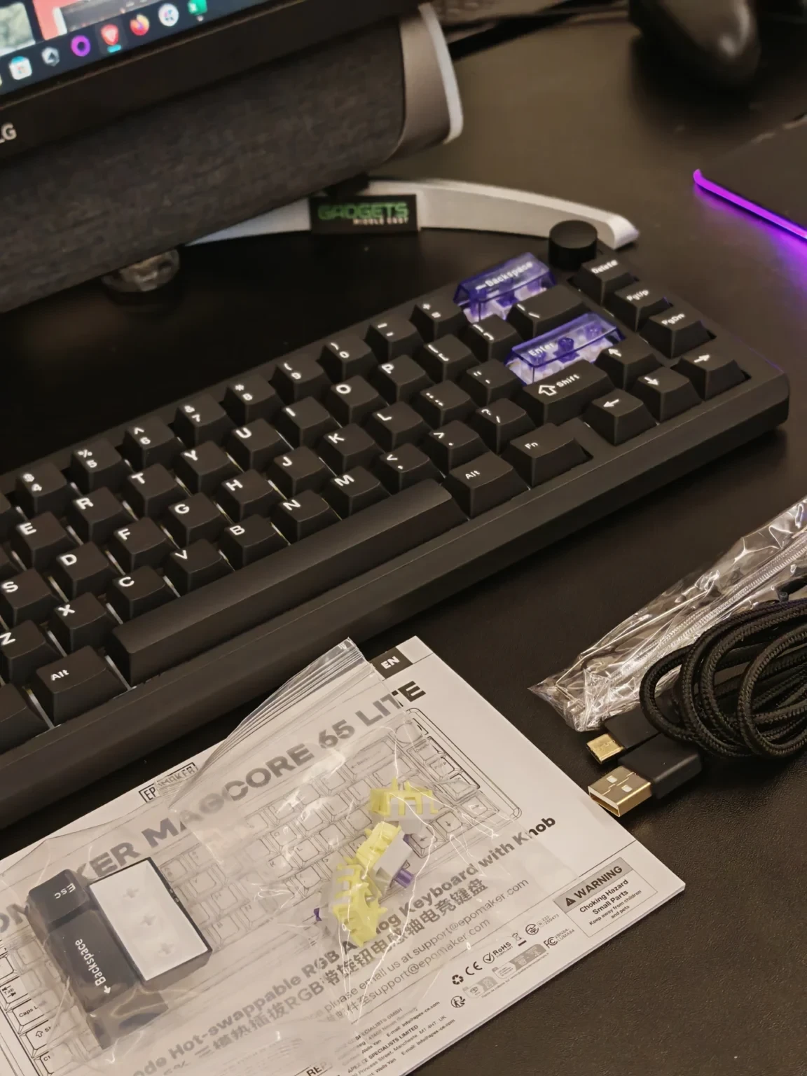 Bàn phím Epomaker Magcore 65 Lite với layout 65% nhỏ gọn