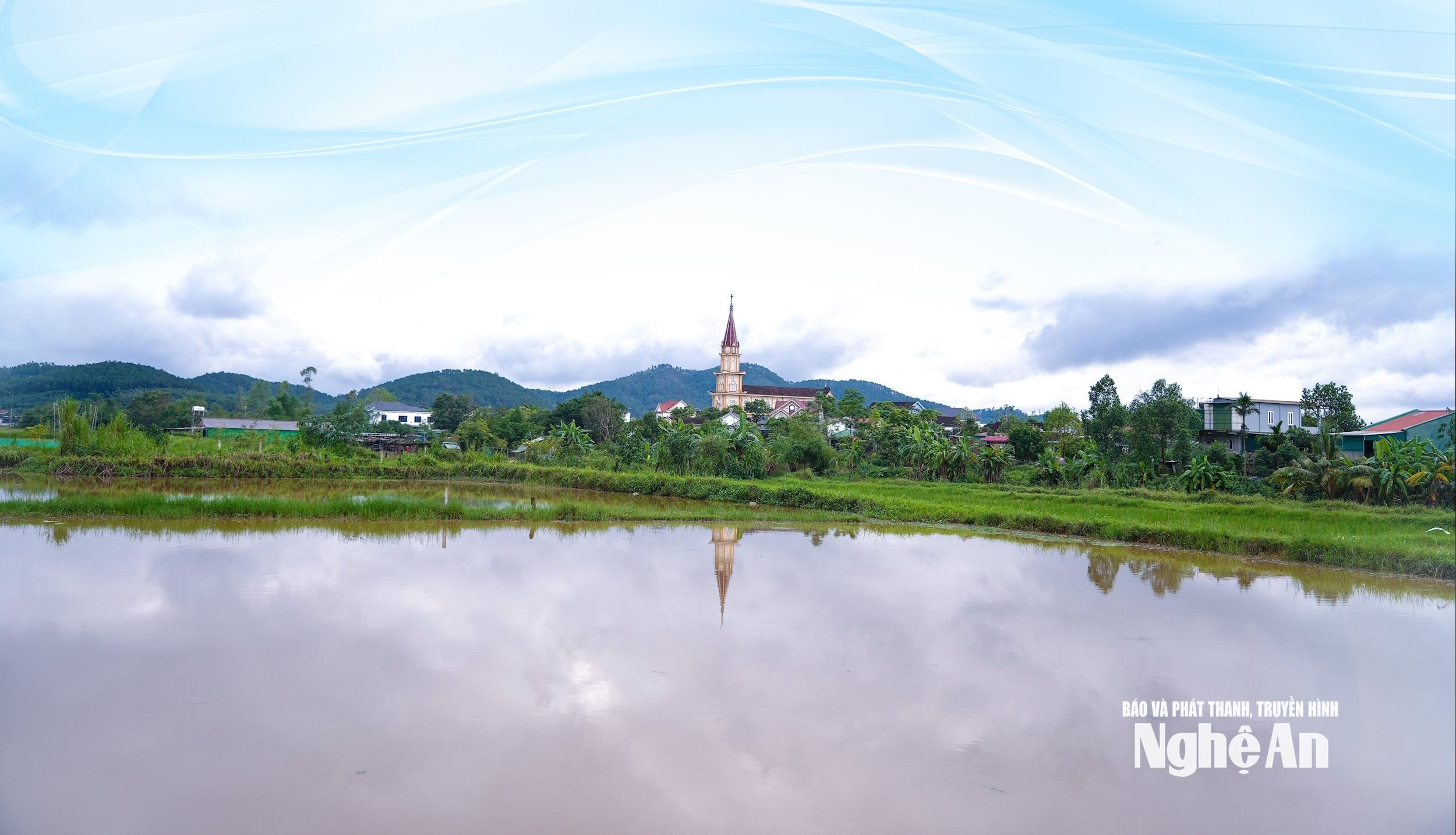 Bình yên xóm đạo Tân Sơn 6 xã Văn Hiến. Ảnh Thanh Phúc