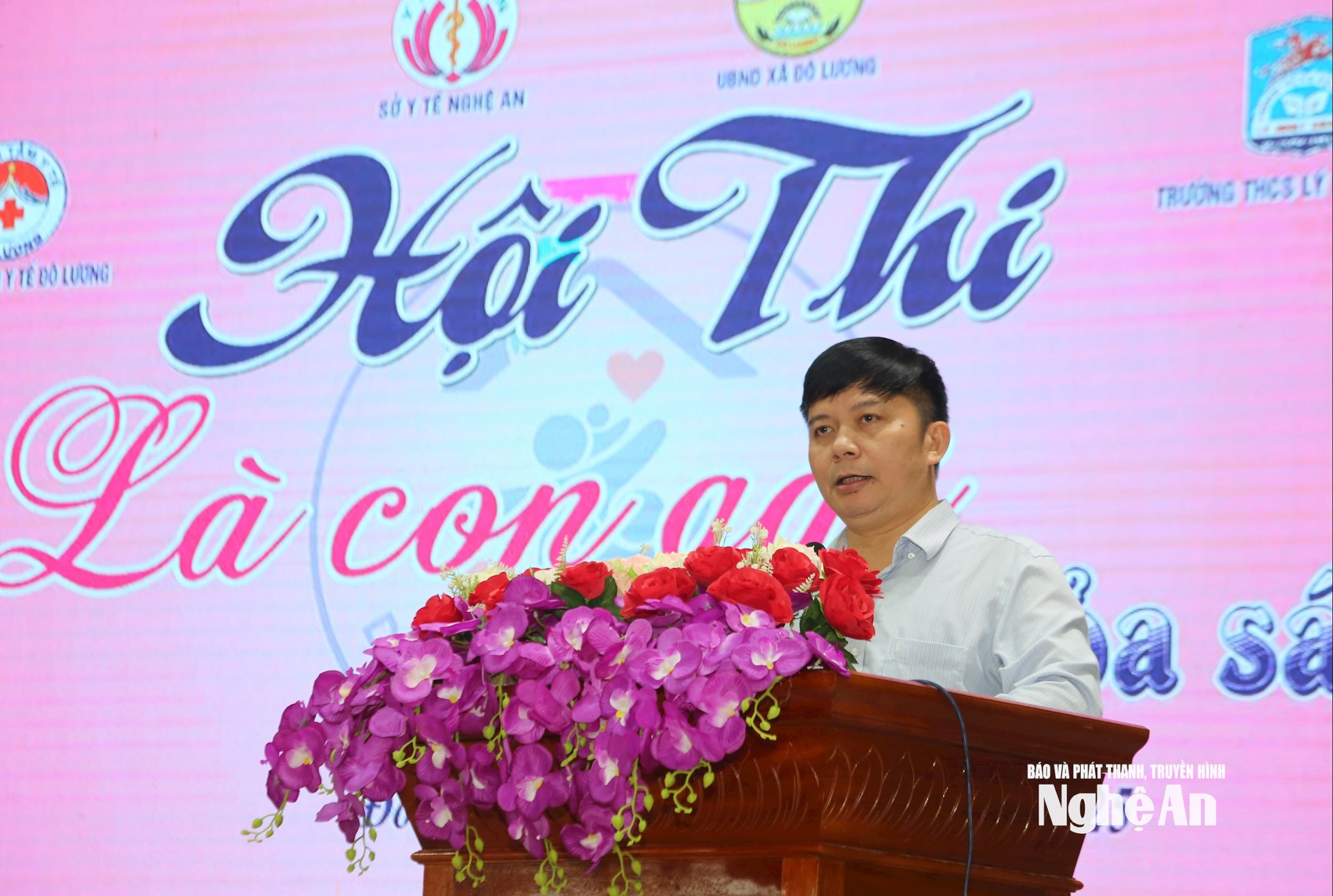 Ông Nguyễn Văn Nam - Phó Giám đốc Sở Y tế phát biểu tại cuộc thi. Ảnh - Mỹ Hà