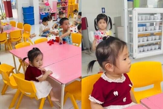 Thanh Trúc cho con gái đi học từ khá sớm.