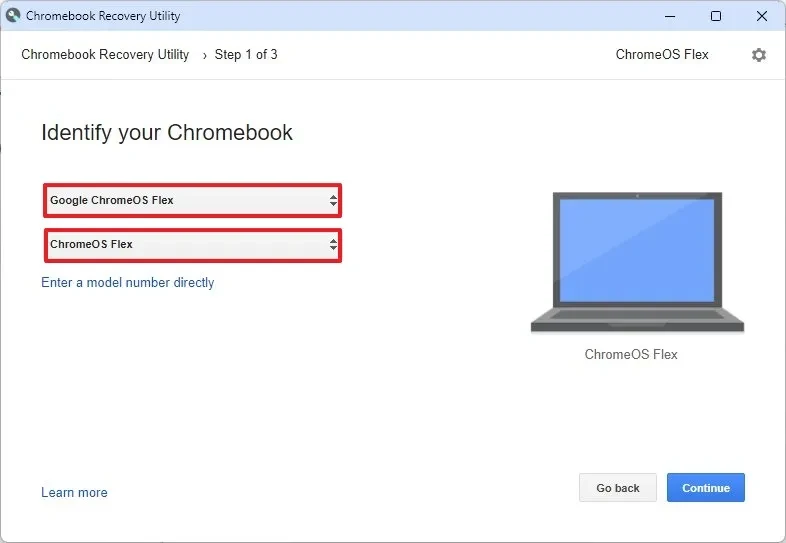 Cảnh báo xóa toàn bộ dữ liệu khi cài đặt ChromeOS Flex