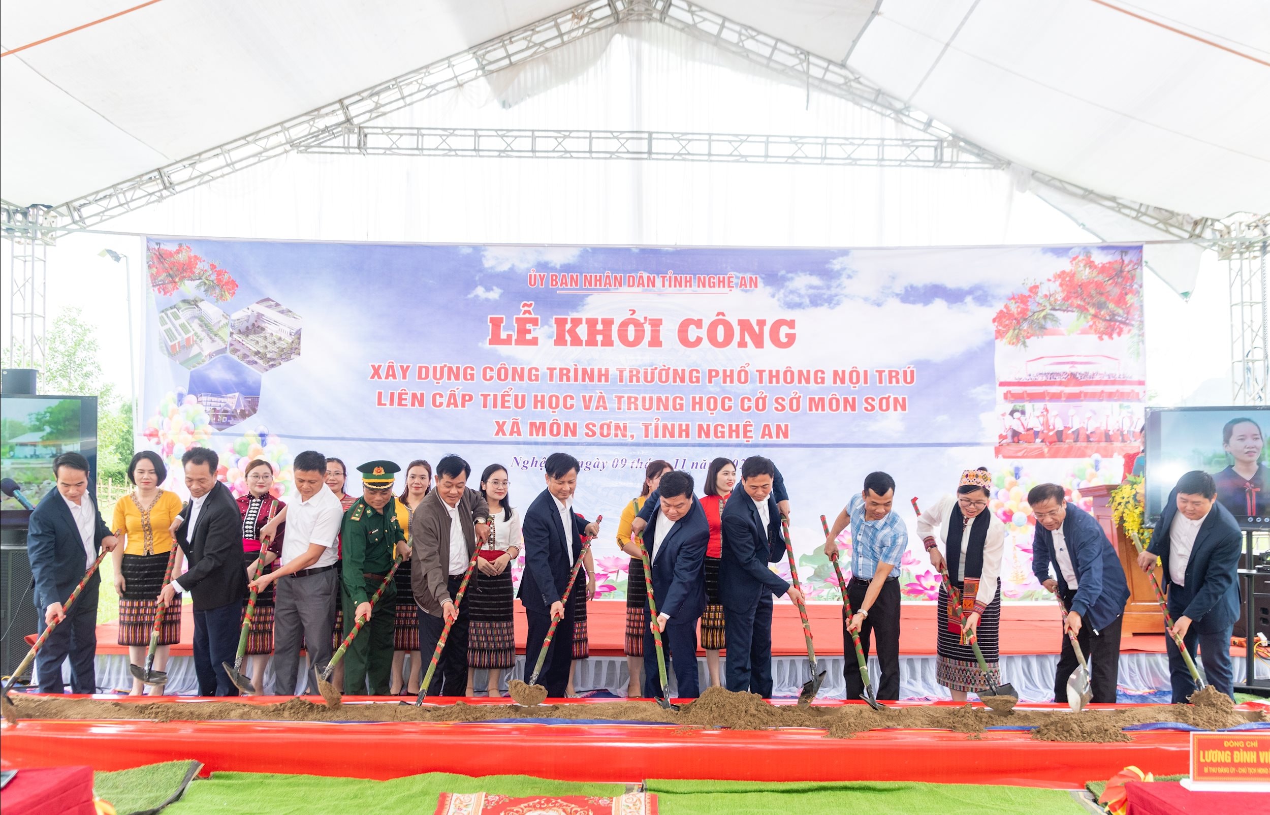 Khởi công xây dựng trường phổ thông nội trú liên cấp tiểu học và trung học cơ sở Môn Sơn_6