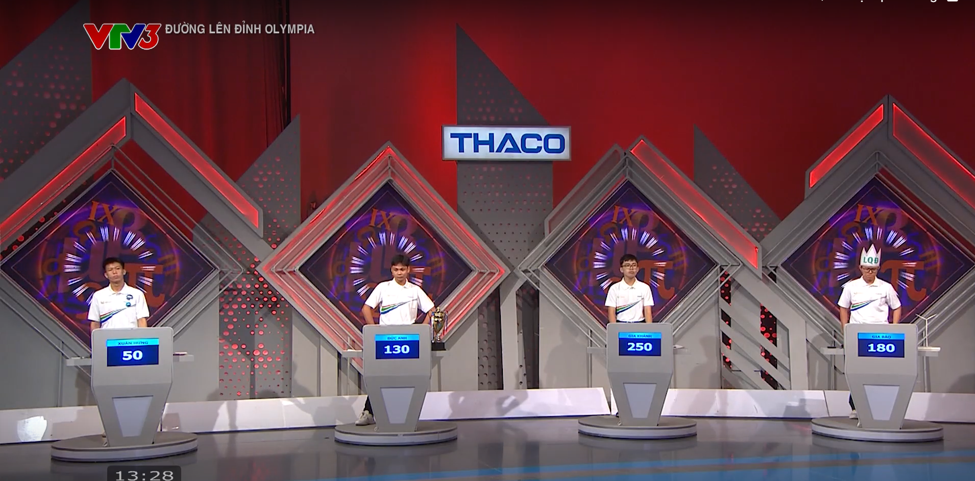 Gia Bảo vươn lên dẫn đầu sau phần thi Về đích của mình.