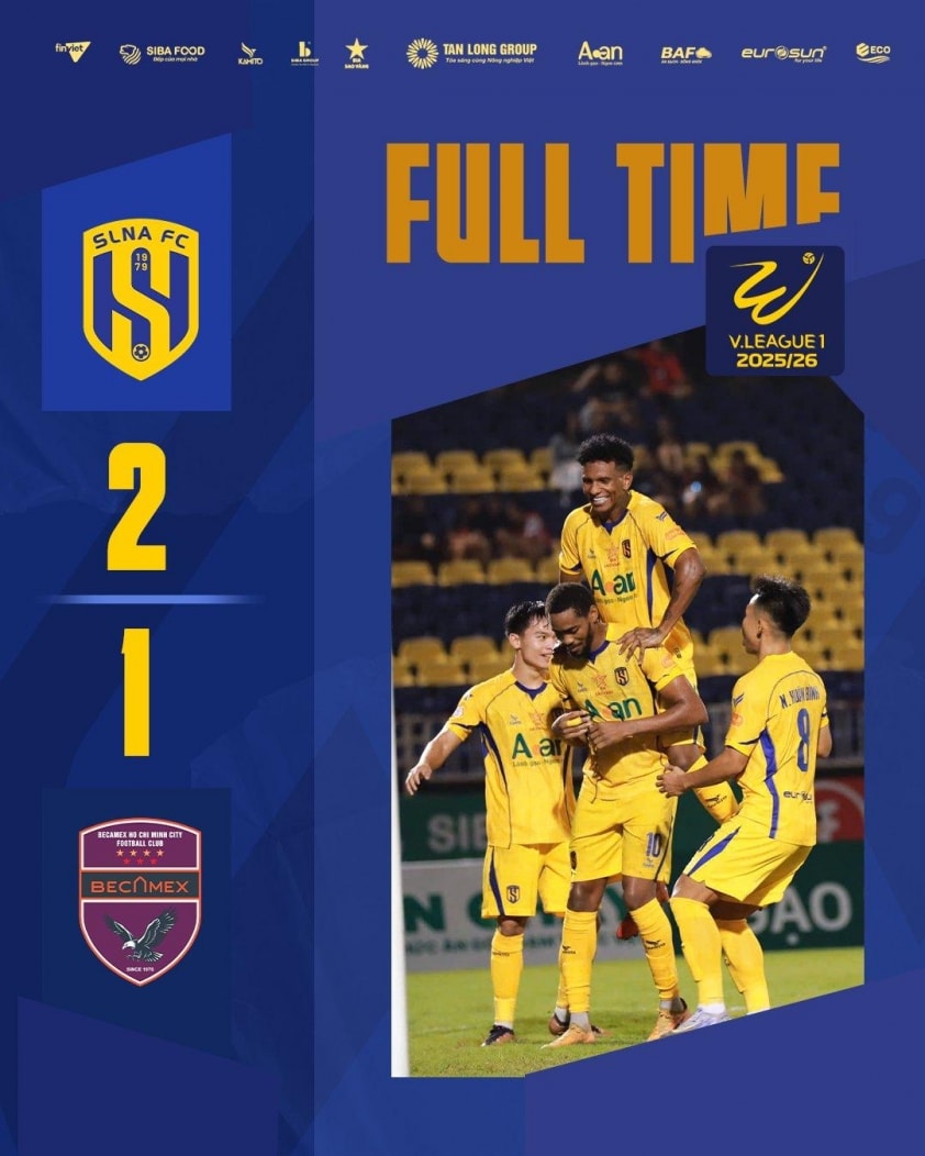 Trực tiếp SLNA 2-1 Becamex TPHCM: Hấp dẫn từng giây 738049