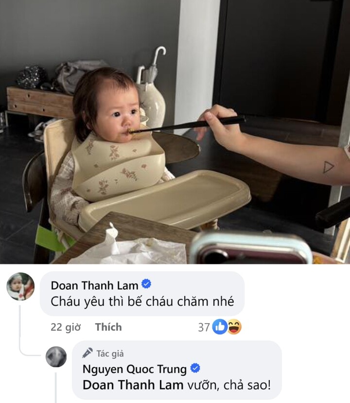 Quốc Trung khoe cảnh tự tay chăm bé Bao Bao sau khi bị Thanh Lam nhắc chuyện chăm cháu.