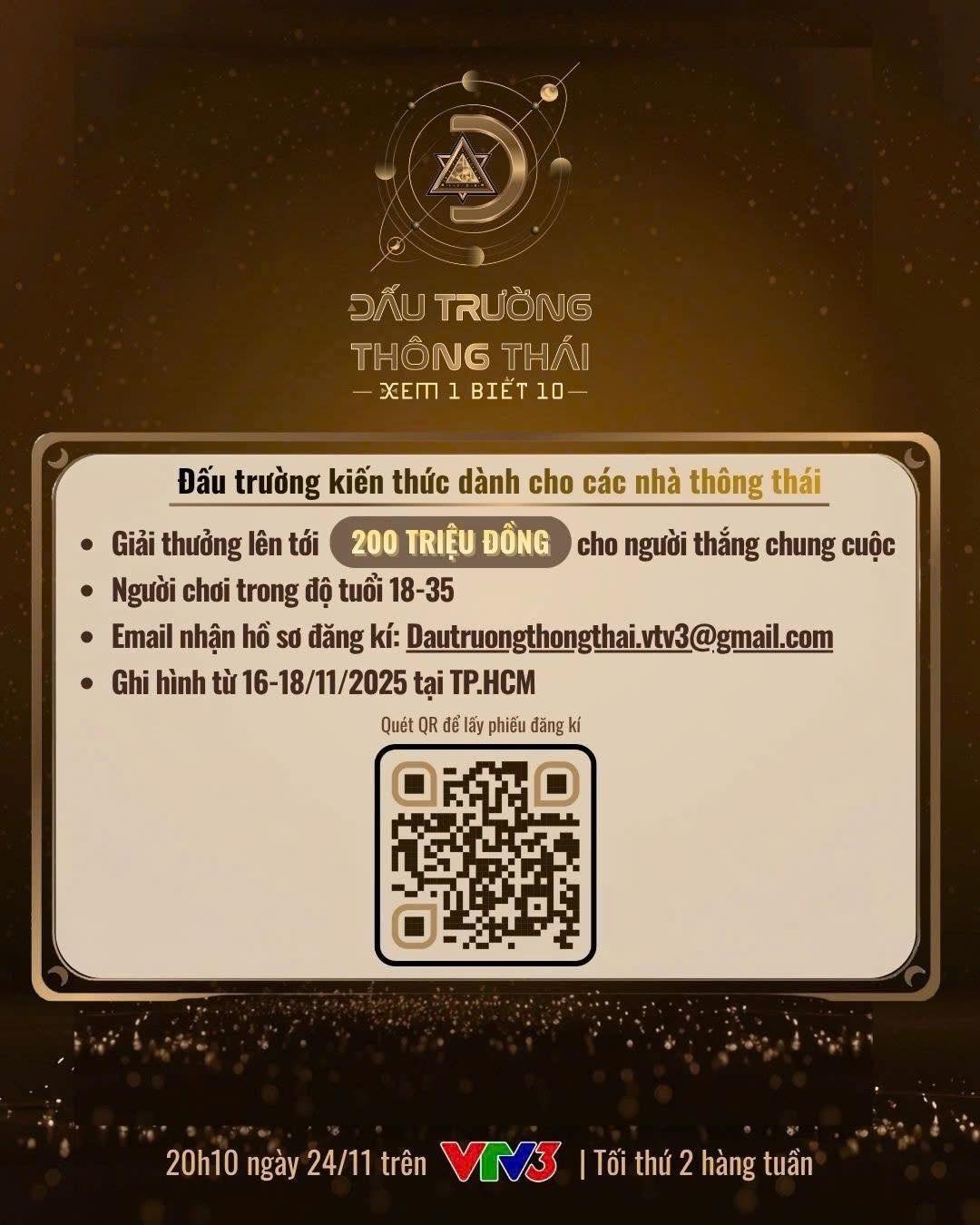 Gameshow mới Đấu trường thông thái tìm kiếm người chơi - Ảnh 1.