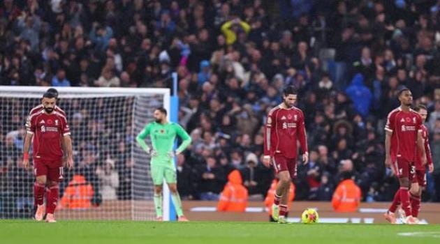 Liverpool nhận thất bại ê chề ở Etihad.