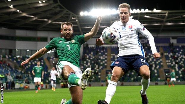 Northern Ireland 1-2 Slovakia (AET): Visitors score late to win Euro 2020 play-off final - BBC Sport