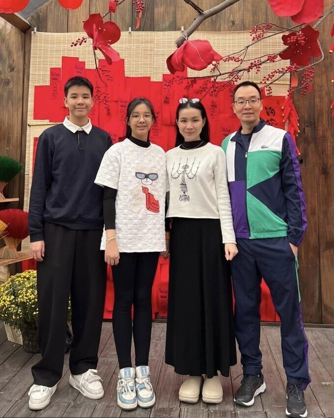 2 con của Thùy Lâm đều sở hữu chiều cao vượt trội.