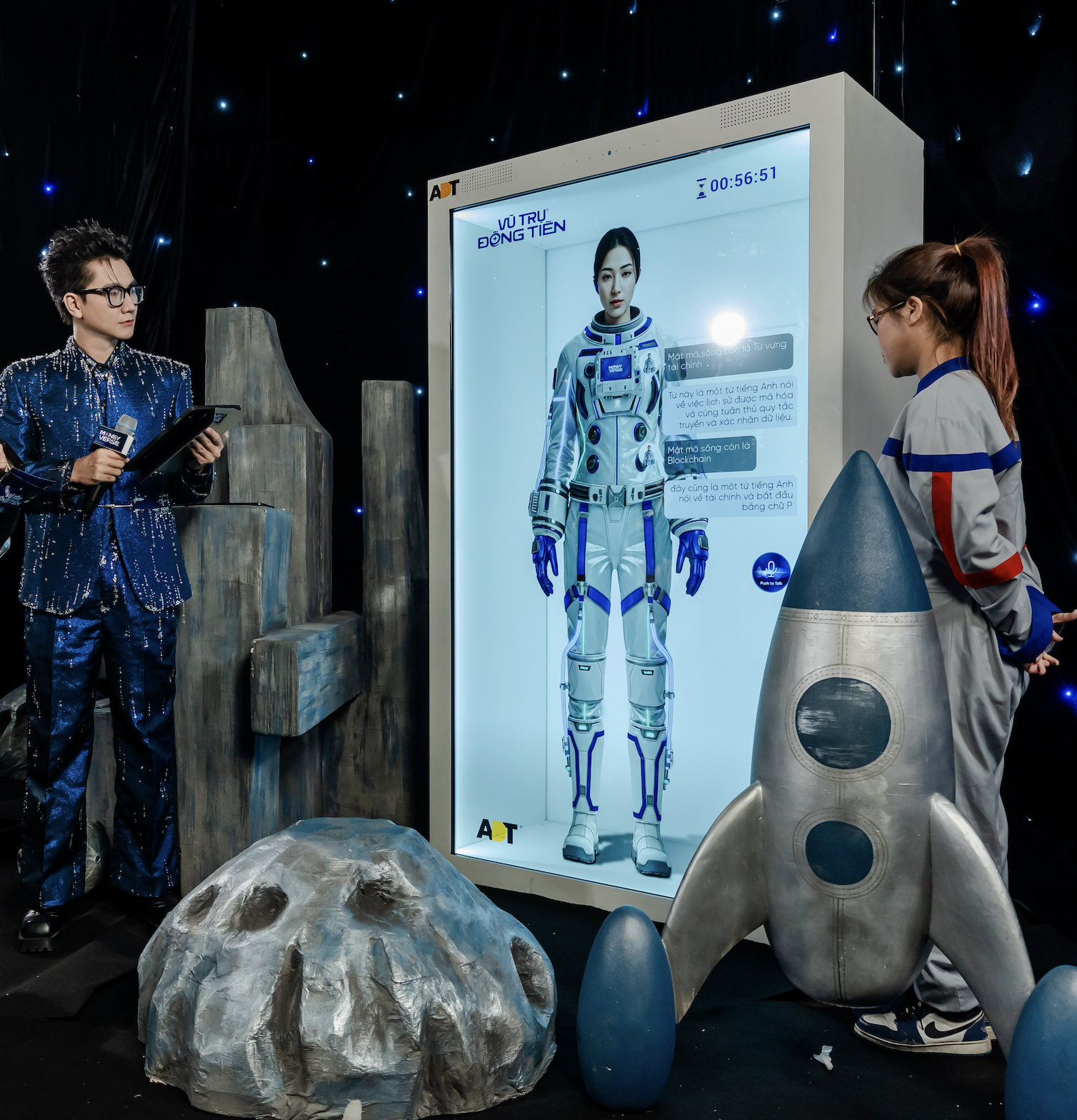 Giao diện của Multi-Agent AI, giám khảo trí tuệ nhân tạo của The Moneyverse 2025.