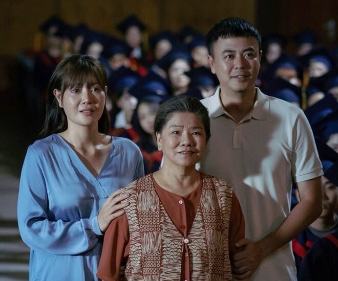 NSND Thanh Hoa đóng vai mẹ chồng của Thanh Hương trong phim điện ảnh Thế Hệ Kỳ Tích.