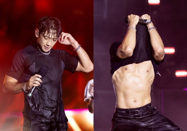 Loạt khoảnh khắc ngôi sao sinh năm 1982 cởi trần, thể hiện những động tác vũ đạo được lan truyền rộng rãi trên mạng xã hội, thu hút nhiều bàn luận.