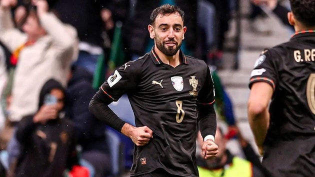 Bruno Fernandes tỏa sáng cho đội tuyển Bồ Đào Nha.